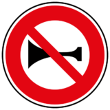 Panneau Signaux Sonores Interdits - B16