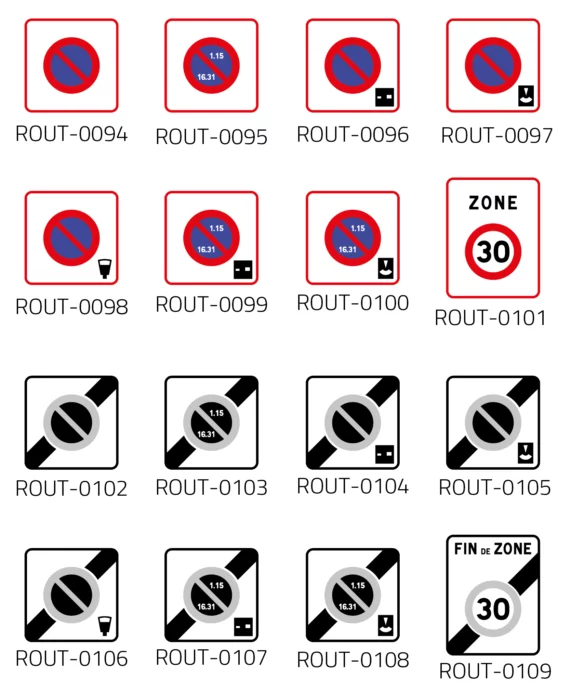 Panneau Stationnement Interdit - B6a1 ROUT-0265