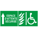 Panneau Espace d'Attente Sécurisé en Face