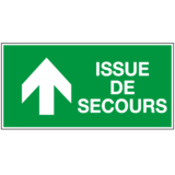 Panneau Issue de Secours en Haut