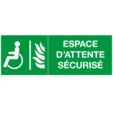 Panneau Espace d'Attente Sécurisé