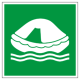 Panneau Radeau de Sauvetage ISO 7010