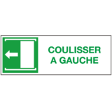 Panneau Coulisser à Gauche - ISO 7010