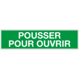 Panneau Pousser pour Ouvrir