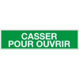 Panneau Casser pour Ouvrir