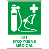 Panneau Kit d'Oxygène Médical ISO 7010