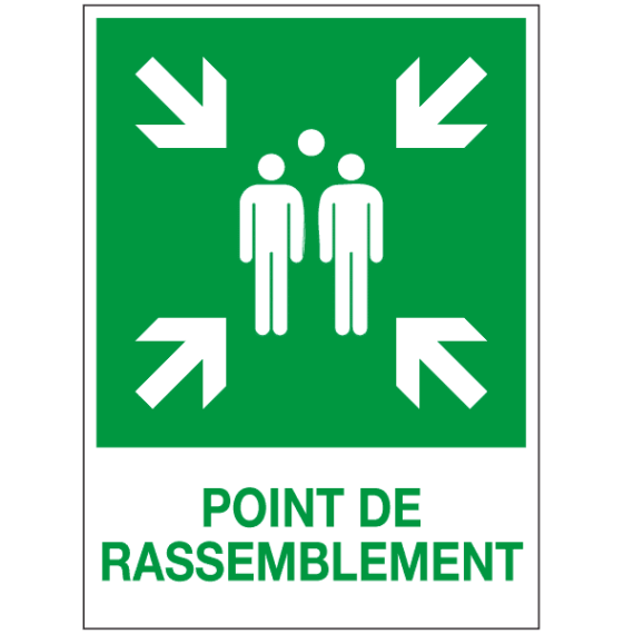 Panneau Point de Rassemblement ISO 7010