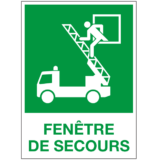 Panneau Fenêtre de Secours ISO 7010