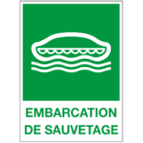 Panneau Embarcation de Sauvetage ISO 7010