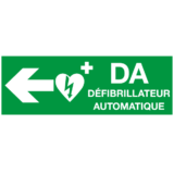 Panneau Défibrillateur Automatique à Gauche