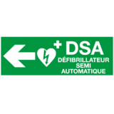 Panneau Défibrillateur Semi-Automatique à Gauche