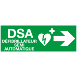 Panneau Défibrillateur Semi-Automatique à Droite