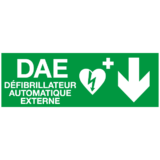 Panneau Défibrillateur Automatique Externe en Bas
