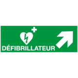 Panneau Défibrillateur en Haut à Droite