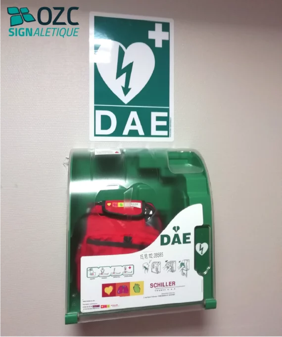 Panneau Défibrillateur en Bas à Gauche PS-0227