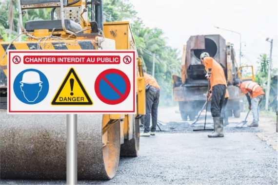 Panneau Danger Chantier Interdit au Public CHAN-0007