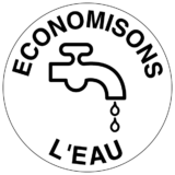 Panneau Économisons l'Eau