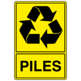 Panneau Recyclage Piles