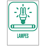Panneau Déchetterie Lampes