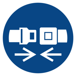 Signalétique Attacher la Ceinture de Sécurité ISO 7010 - M020