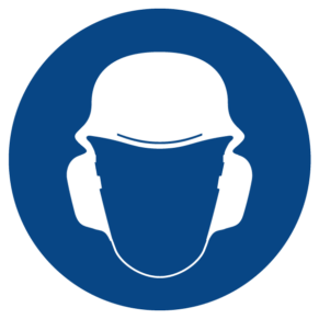 Signalétique Casque de Protection et Antibruit Obligatoire ISO 7010