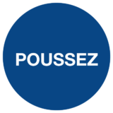 Signalétique Poussez ISO 7010