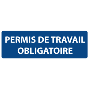 Signalétique Permis de Travail Obligatoire ISO 7010