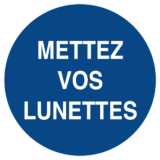 Signalétique Mettez Vos Lunettes ISO 7010