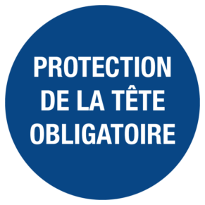 Signalétique Protection de la Tête Obligatoire ISO 7010