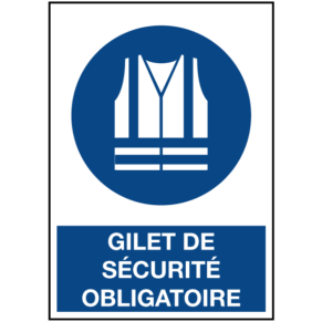 Signalétique Gilet de Sécurité Obligatoire ISO 7010