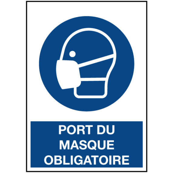 Signalétique Port du Masque Obligatoire ISO 7010