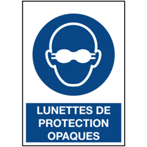 Signalétique Lunettes de Protection Opaques ISO 7010