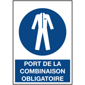 Signalétique Port de la Combinaison Obligatoire ISO 7010