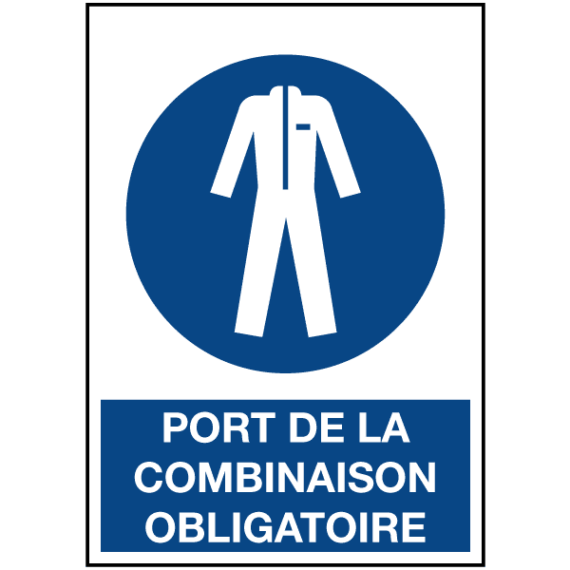 Signalétique Port de la Combinaison Obligatoire ISO 7010