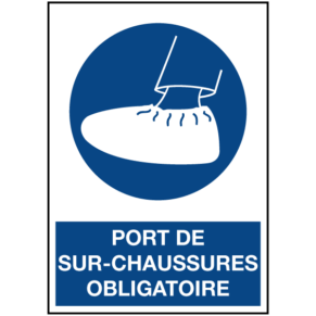 Signalétique Port de Sur-Chaussures Obligatoire ISO 7010