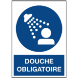 Signalétique Douche Obligatoire ISO 7010