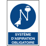 Signalétique Système d'Aspiration Obligatoire ISO 7010