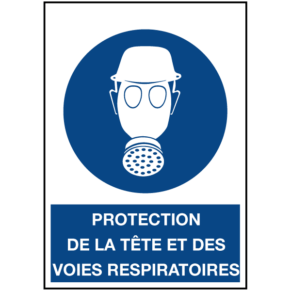 Signalétique Protection de la Tête et des Voies Respiratoires ISO 7010