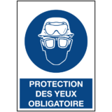 Signalétique Protection des Yeux Obligatoire ISO 7010