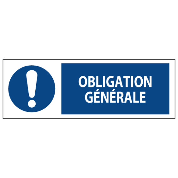 Signalétique Obligation Générale ISO 7010