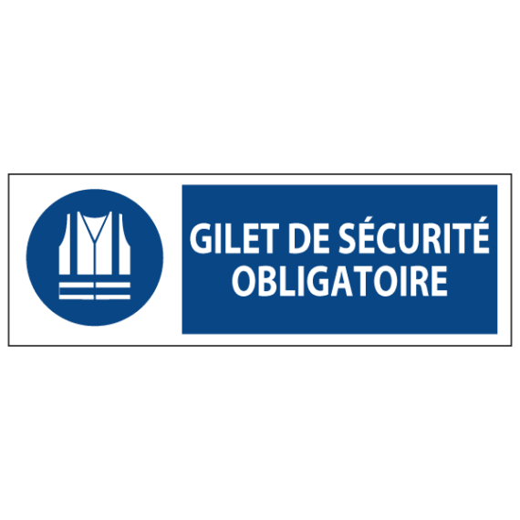 Signalétique Gilet de Sécurité Obligatoire ISO 7010