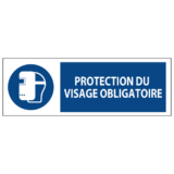 Signalétique Protection du Visage Obligatoire ISO 7010