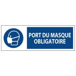 Signalétique Port du Masque Obligatoire ISO 7010