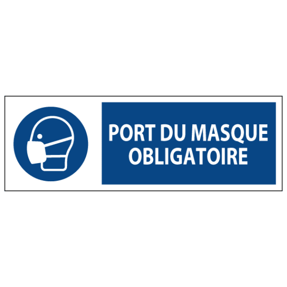 Signalétique Port du Masque Obligatoire ISO 7010