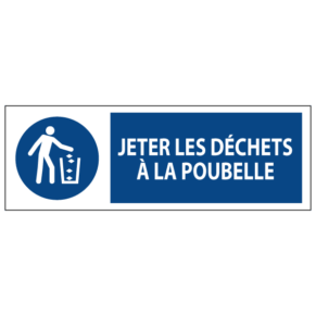 Signalétique Jeter les Déchets à la Poubelle ISO 7010