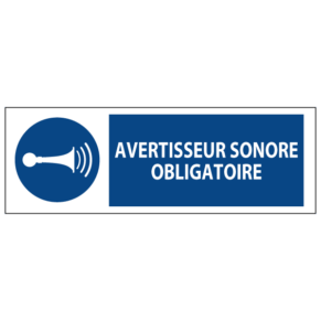 Signalétique Avertisseur Sonore Obligatoire ISO 7010