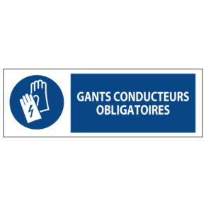 Signalétique Gants Conducteurs Obligatoires ISO 7010