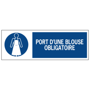 Signalétique Port d'une Blouse Obligatoire ISO 7010