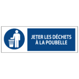 Signalétique Jeter les Déchets à la Poubelle ISO 7010