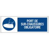 Signalétique Port de Sur-Chaussures Obligatoire ISO 7010